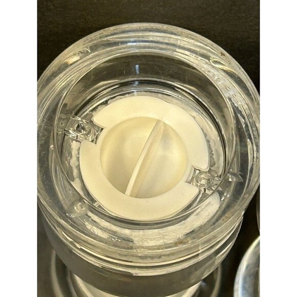 Mr Dudley Lucite Acrylic Salt and Pepper Mill Grinder Shaker Clear Mid Century - Picture 9 of 9